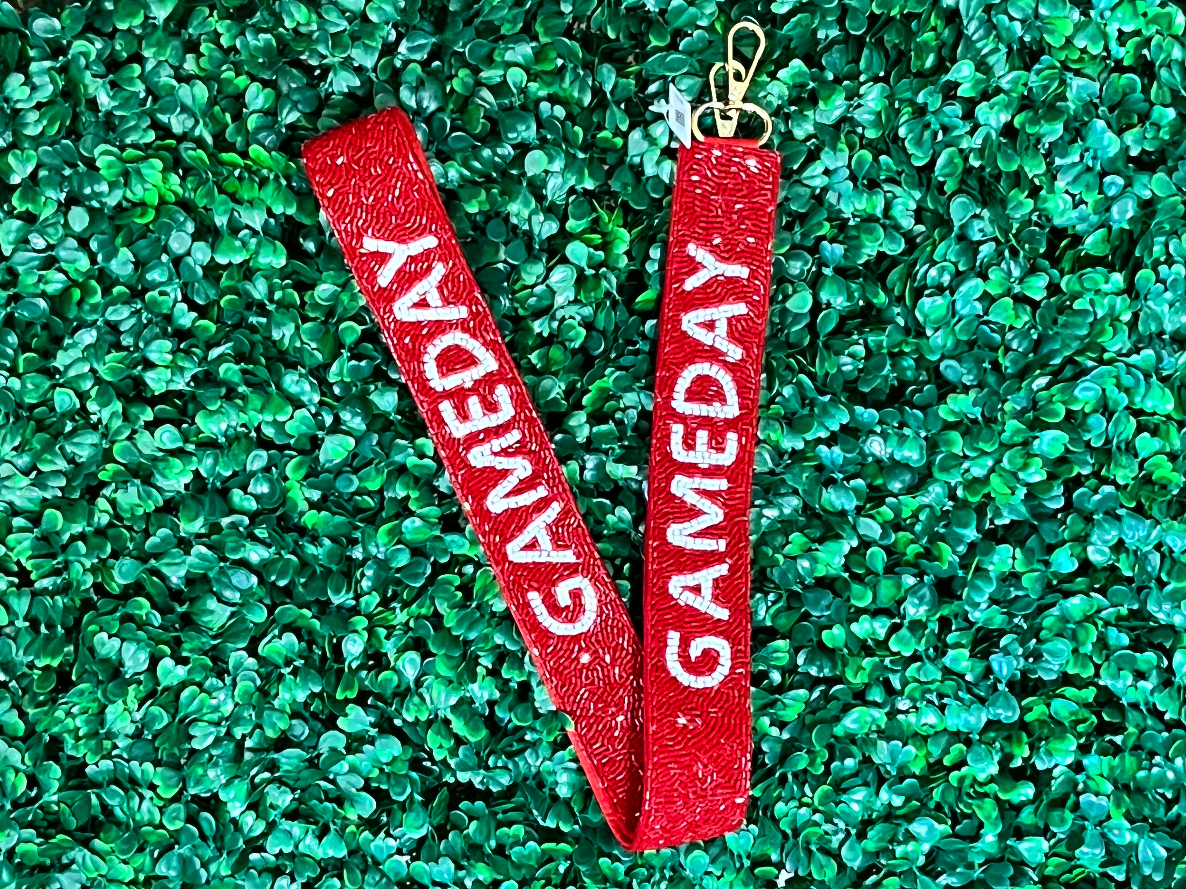 Seed Bead Gameday Guitar Straps