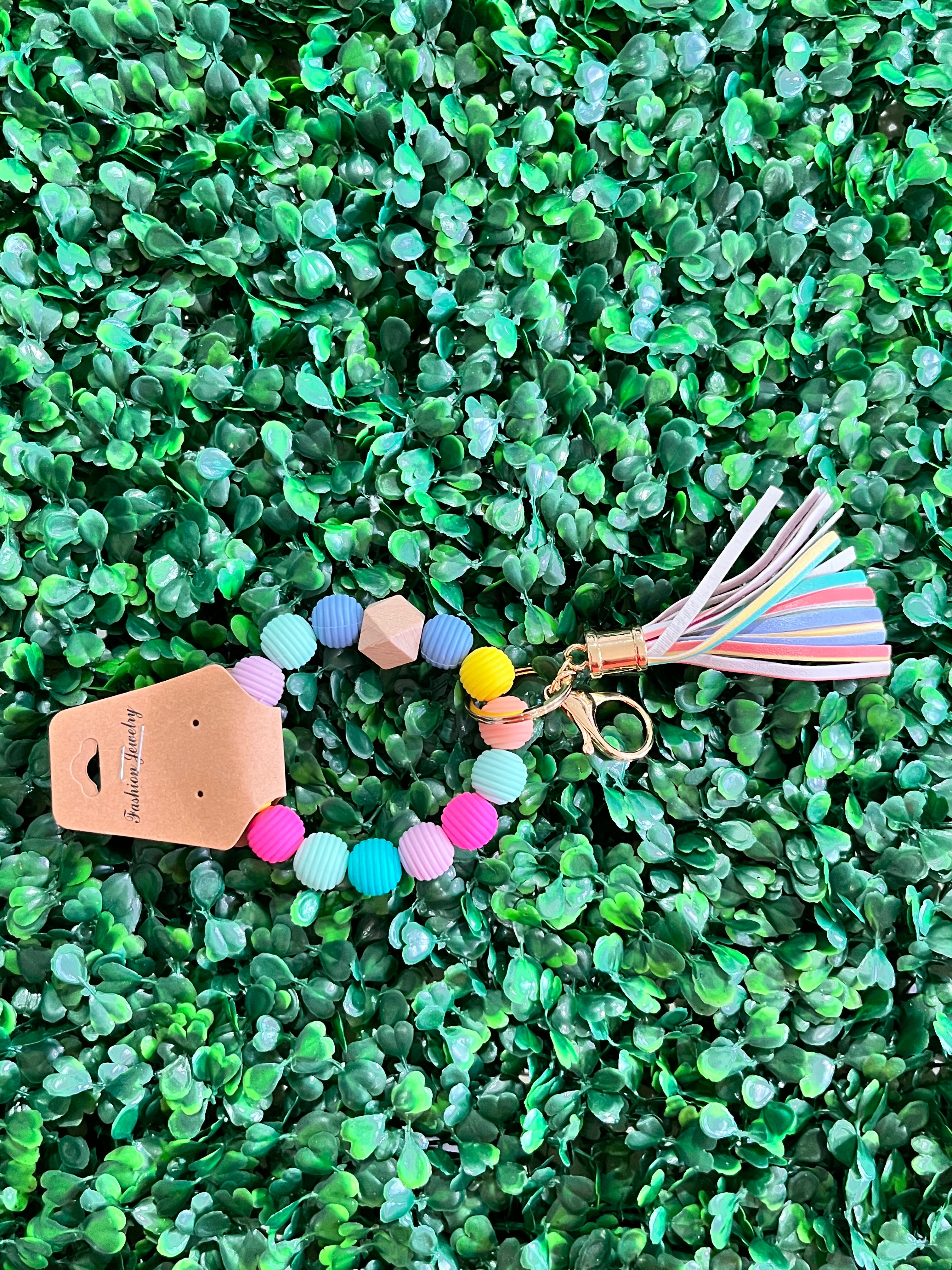 Silicone Beaded Key Rings