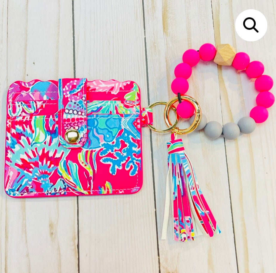 Silicone Keychain & Card Holder
