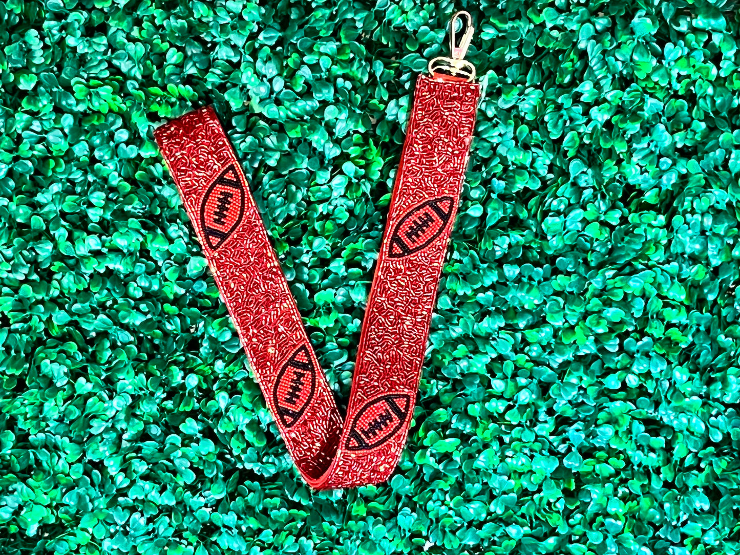 Seed Bead Gameday Guitar Straps