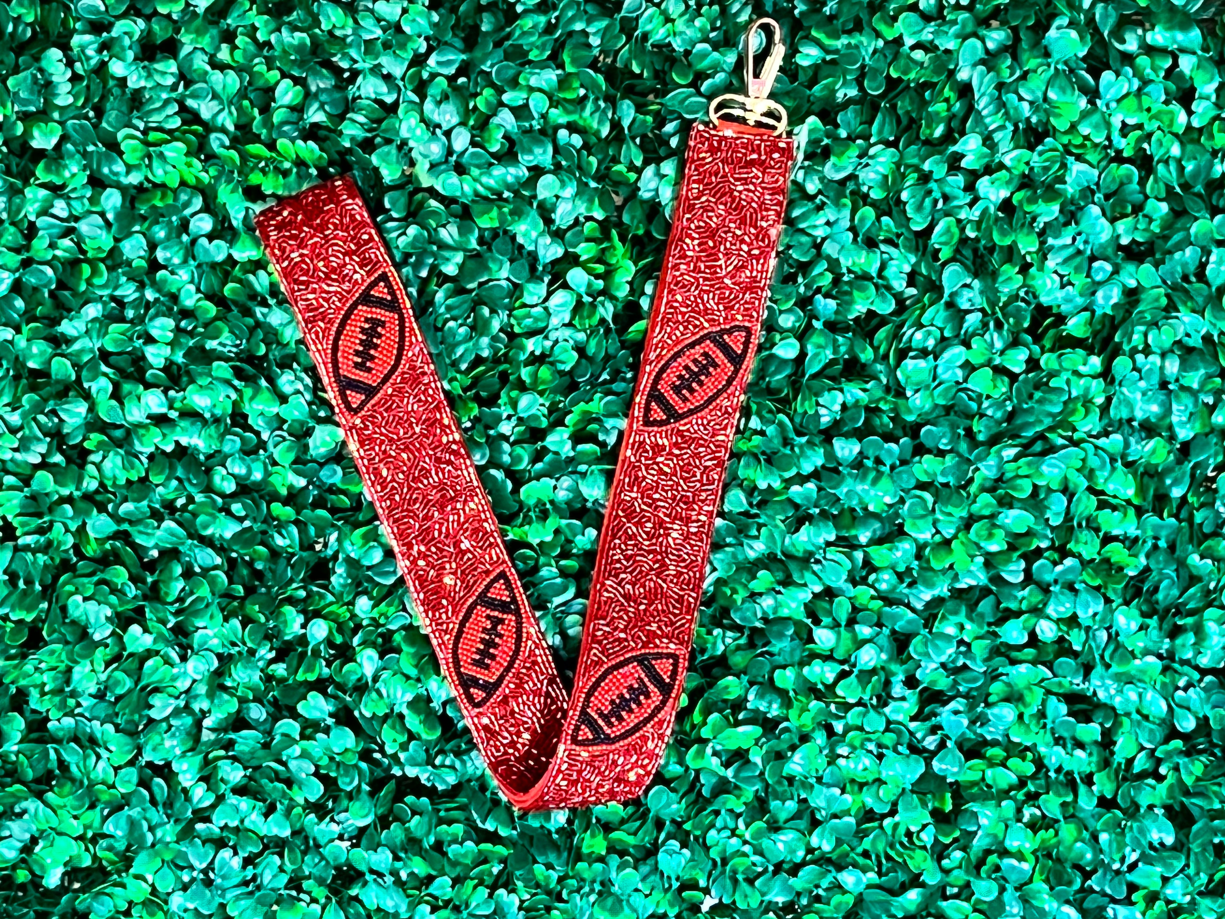 Seed Bead Gameday Guitar Straps