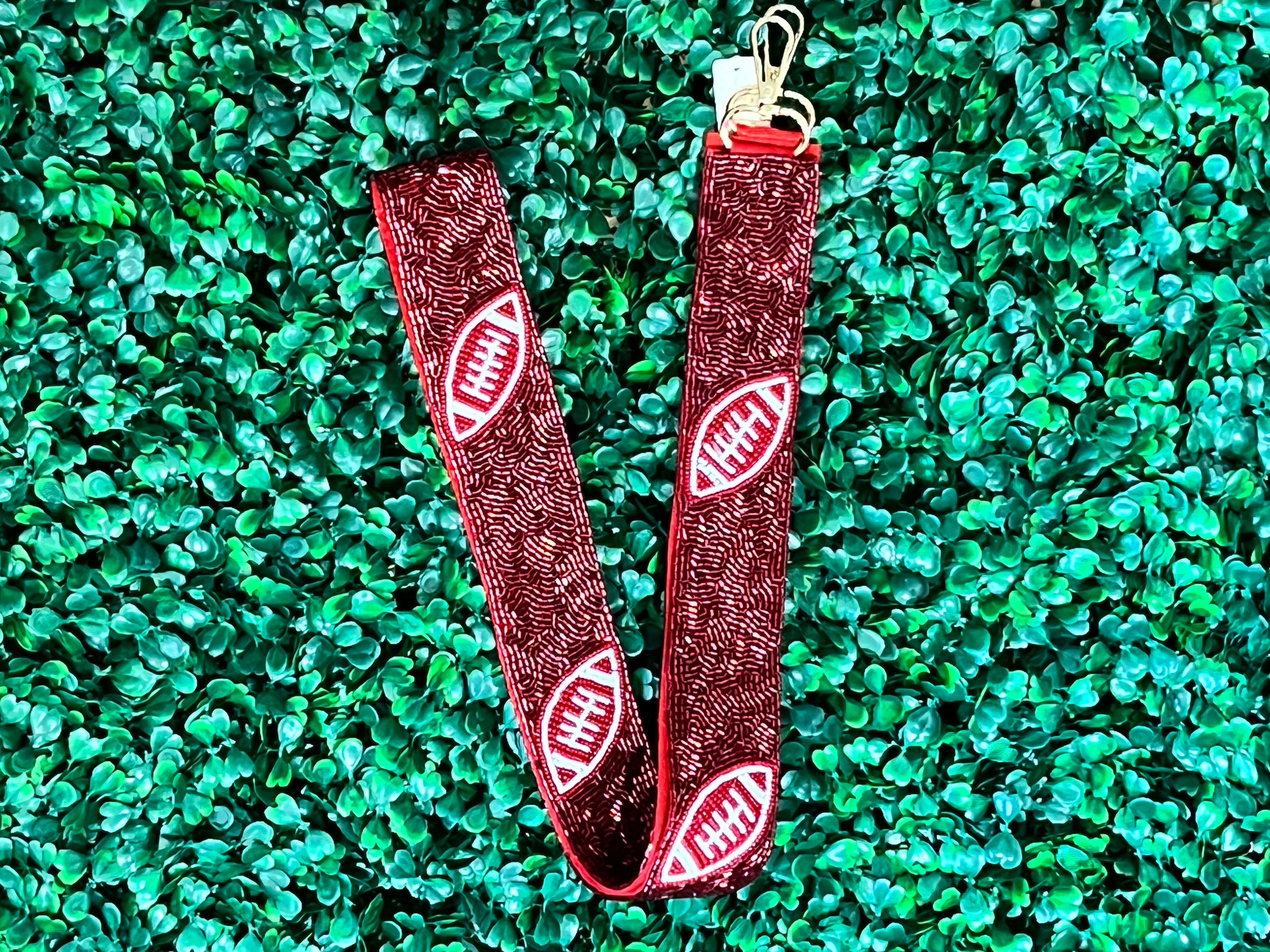 Seed Bead Gameday Guitar Straps