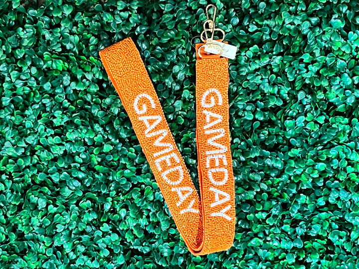 Seed Bead Gameday Guitar Straps