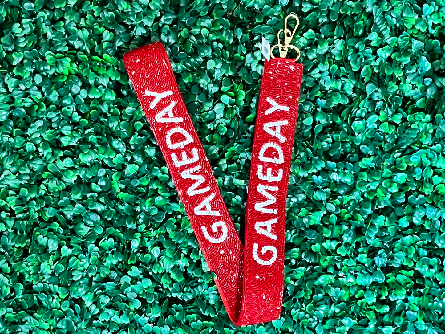 Seed Bead Gameday Guitar Straps