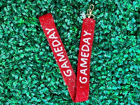 Seed Bead Gameday Guitar Straps