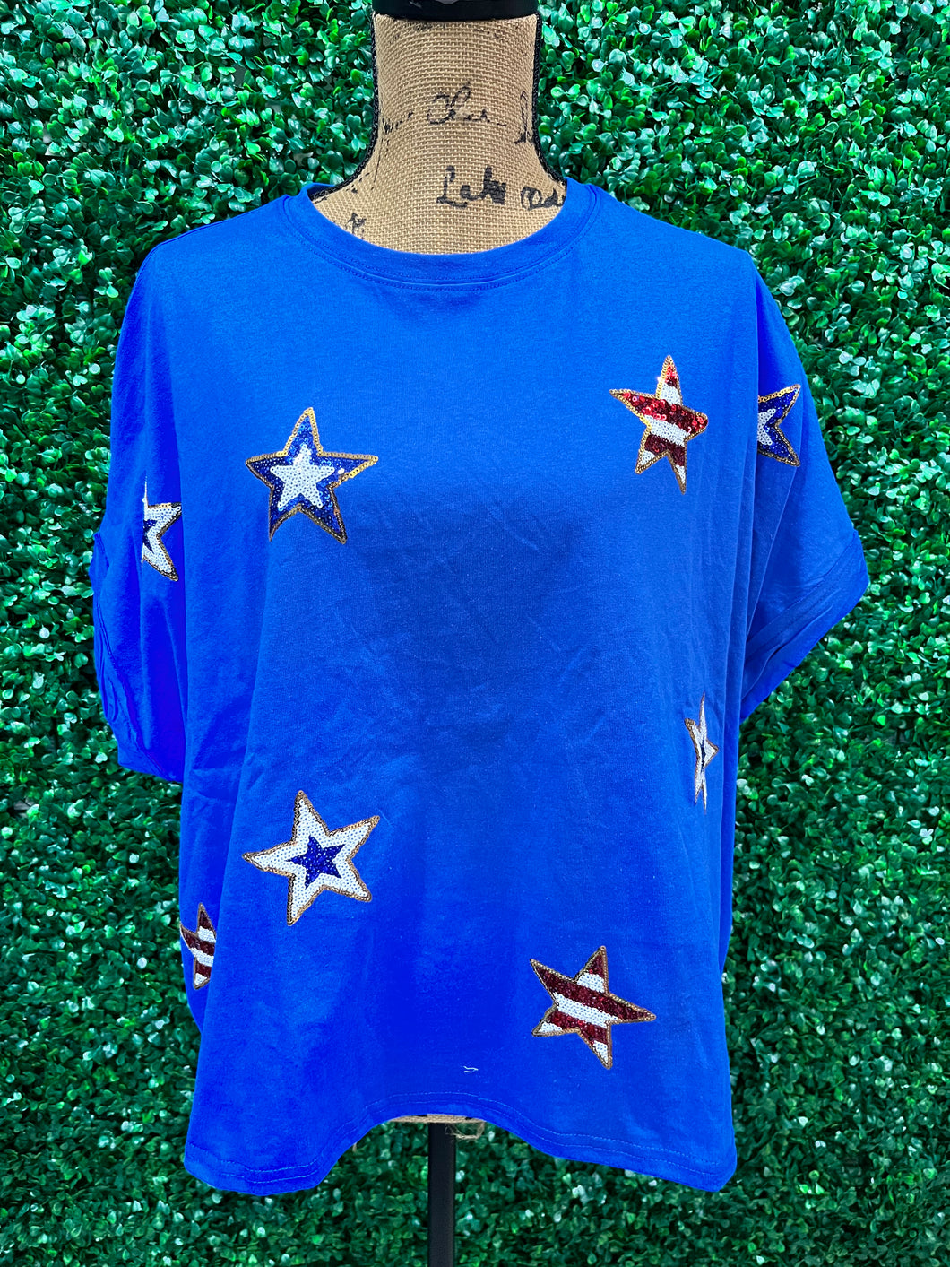 Box Fit Star Patched Tee