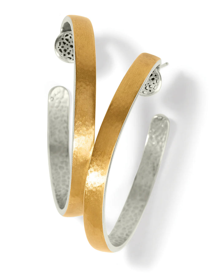 Ferrara Entrata Moon Large Hoop Earrings