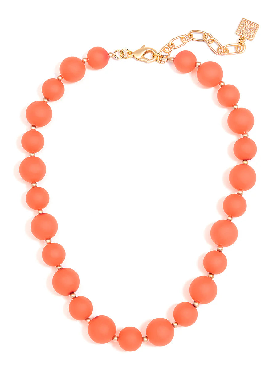 Chunky Matte Beaded Collar Necklace
