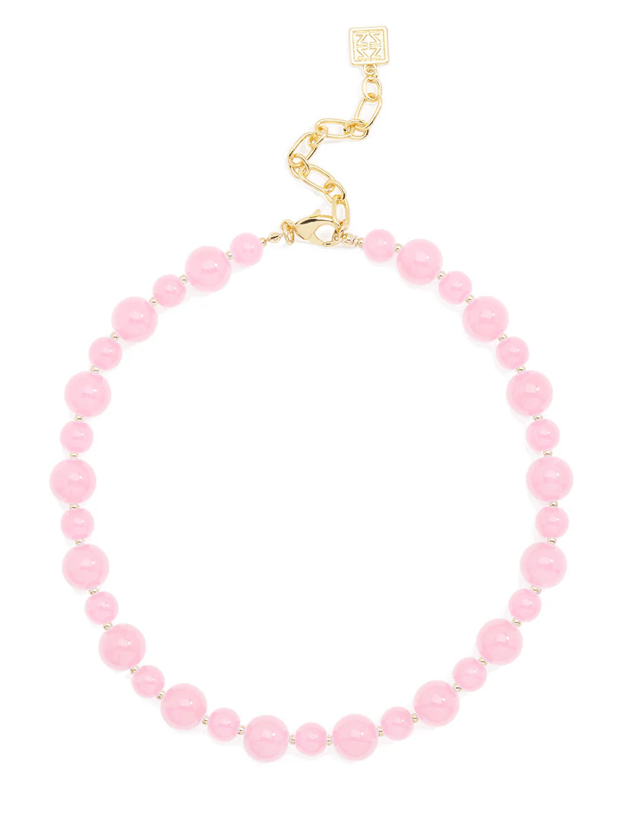 Multi-size Glass Bead Collar Necklace
