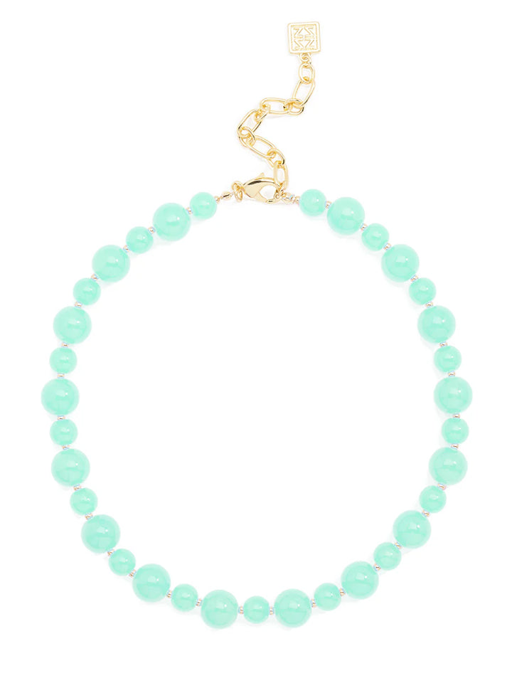 Multi-size Glass Bead Collar Necklace