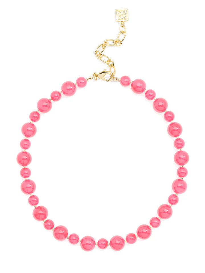 Multi-size Glass Bead Collar Necklace