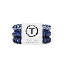 Load image into Gallery viewer, Spiral Hair Coils | Large | Nightfall Navy Hair Ties
