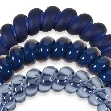 Spiral Hair Coils | Large | Nightfall Navy Hair Ties