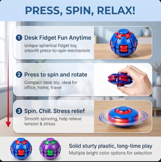 Fidget Stress Ball Rotating Toy