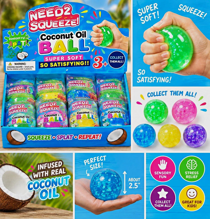 Coconut Oil Super Soft Squeeze Ball