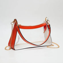 Load image into Gallery viewer, Marilyn Clear Satchel Bag with Chain Strap
