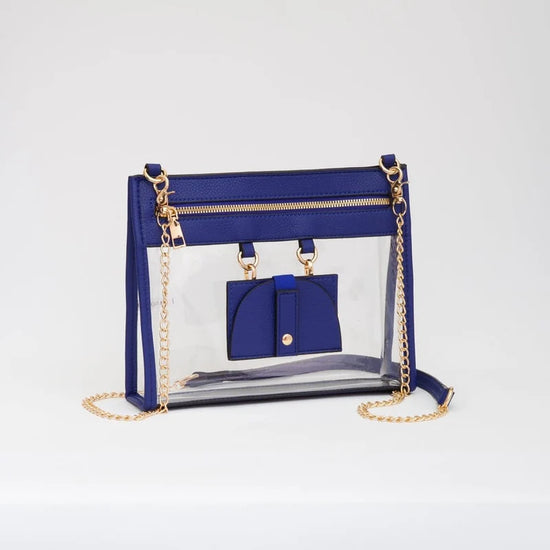 Clear Gameday Crossbody Bag with Sunglasses Holder