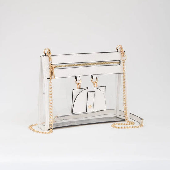 Clear Gameday Crossbody Bag with Sunglasses Holder