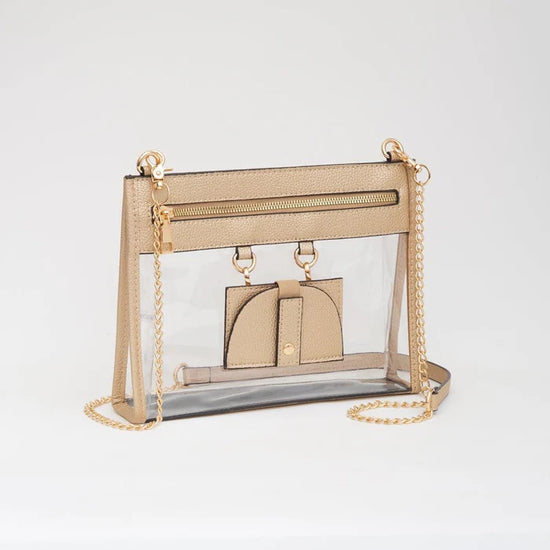 Clear Gameday Crossbody Bag with Sunglasses Holder