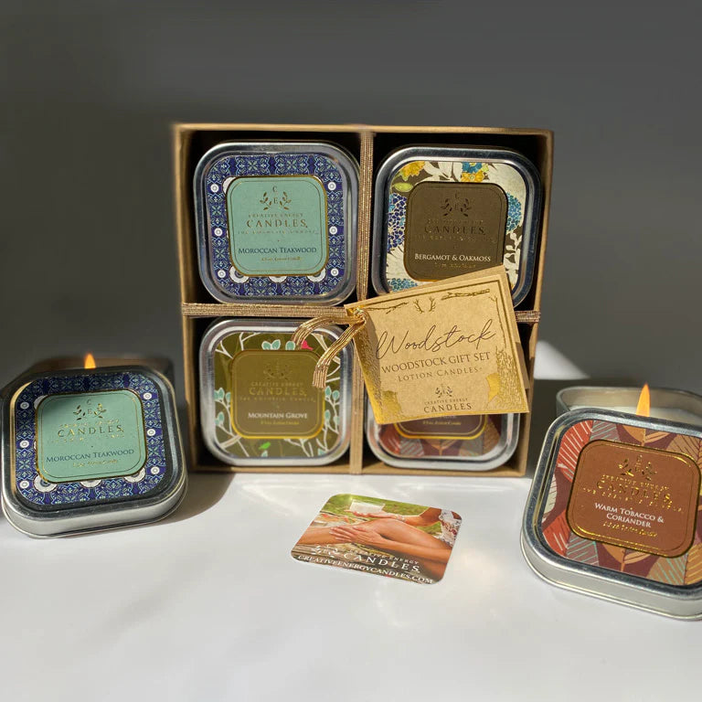 Woodstock Gift Set | 2-in-1 Soy Lotion Candles
