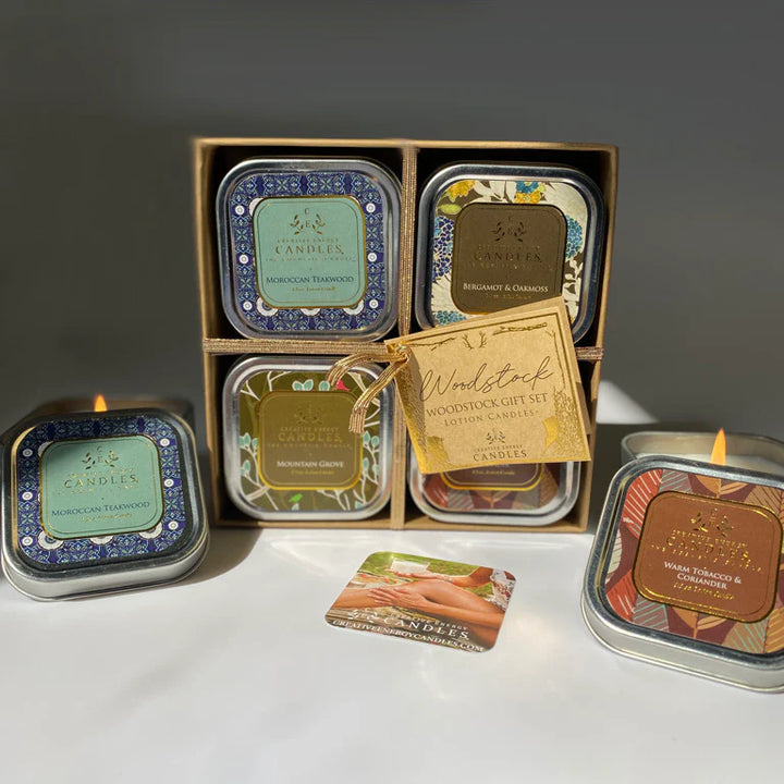 Woodstock Gift Set | 2-in-1 Soy Lotion Candles