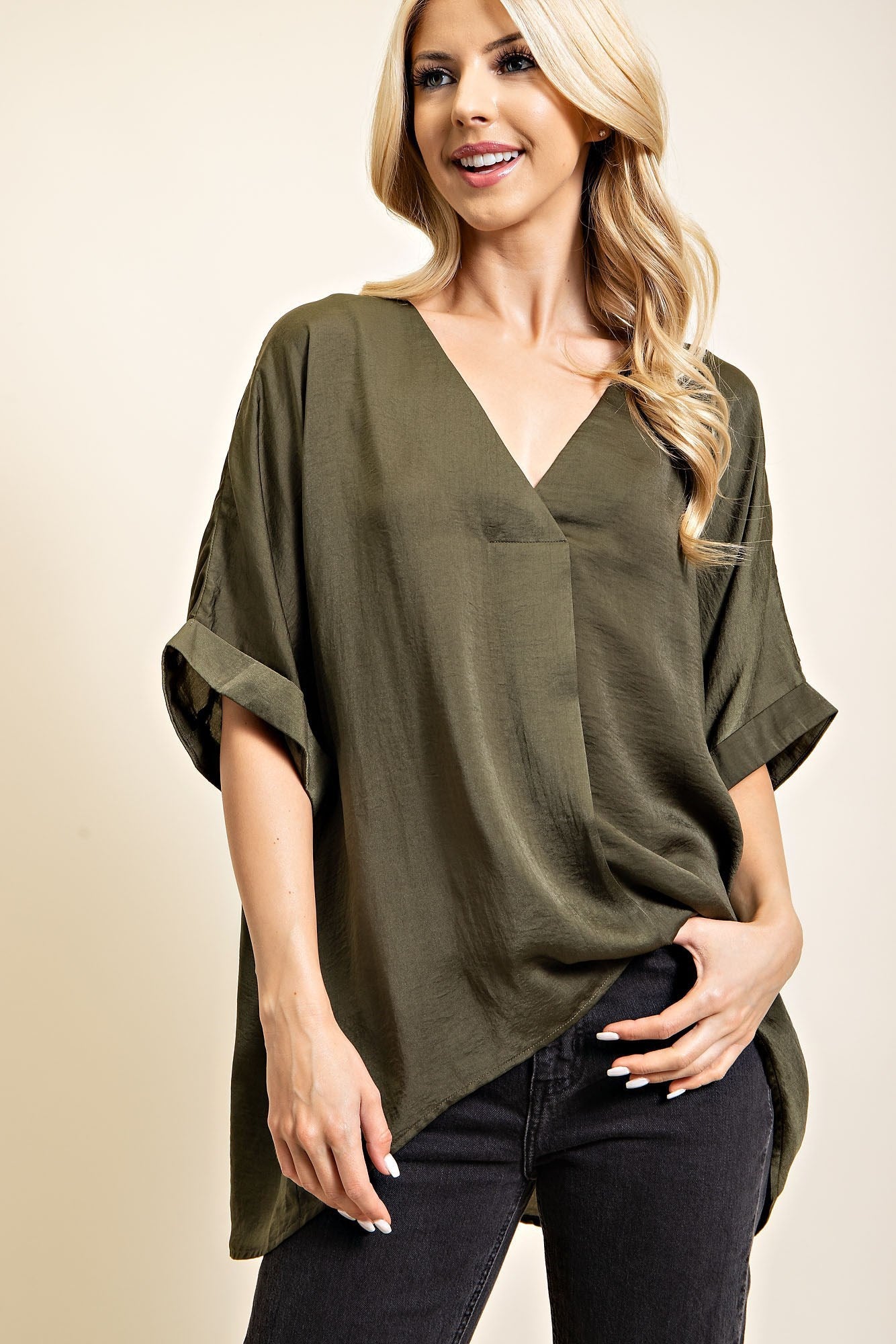 V-Neck High-Low Top *FINAL SALE*