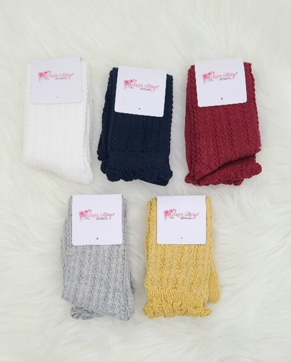 Girls Knit Knee Socks