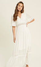 Load image into Gallery viewer, Crochet Lace Trim Maxi Dress
