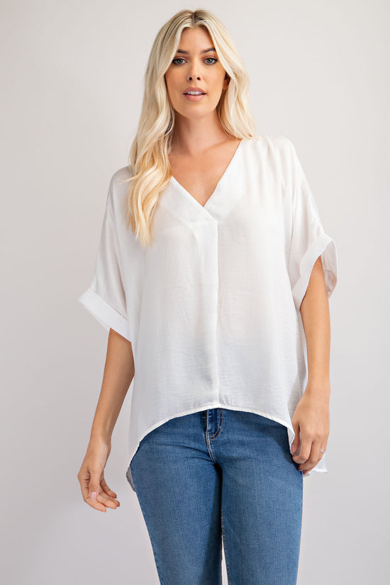 V-Neck High-Low Top *FINAL SALE*