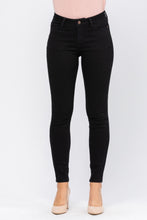 Load image into Gallery viewer, Judy Blue Black Mid Rise Skinny Jean
