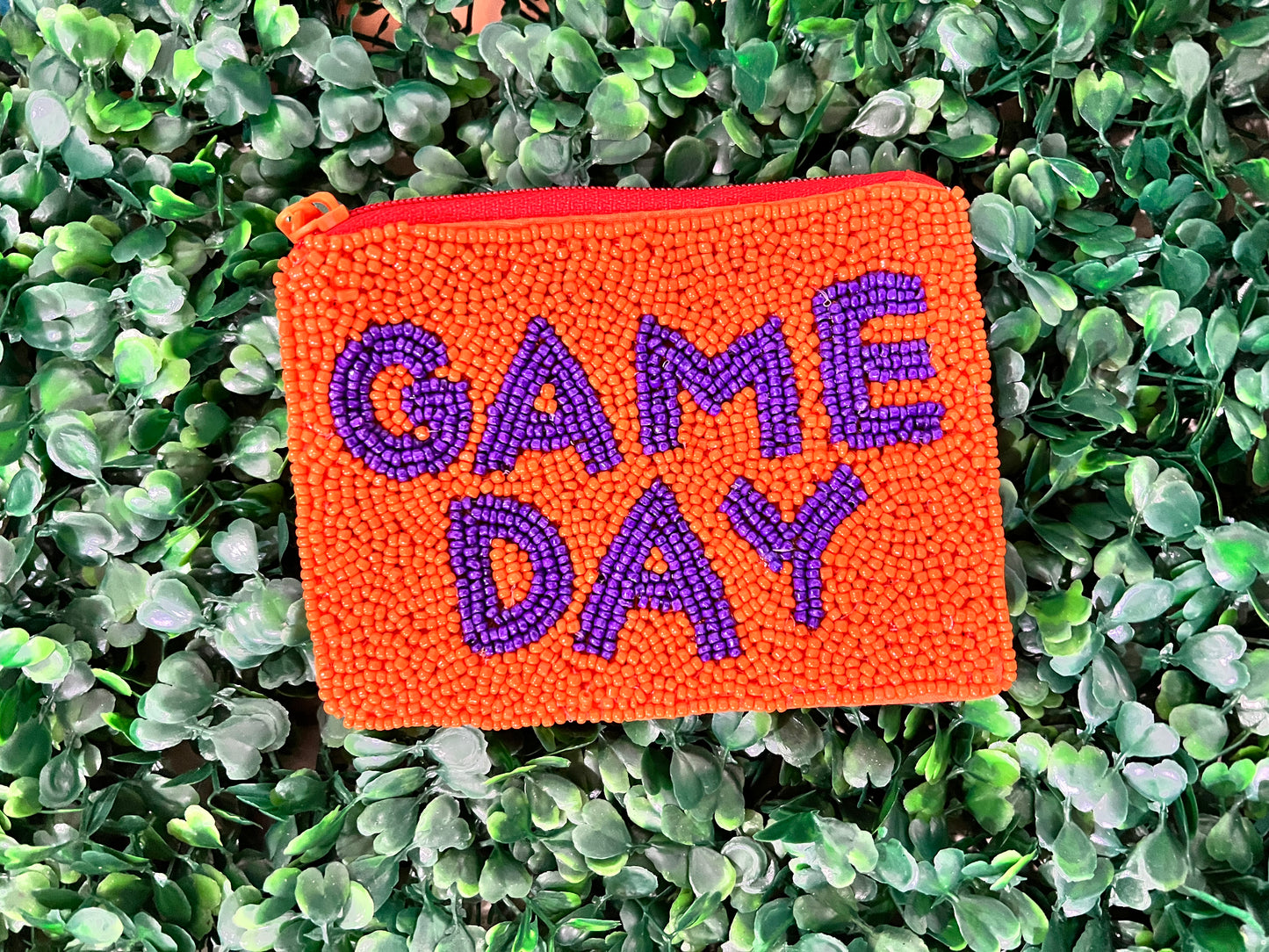 Gameday Seed Bead Coin Purse