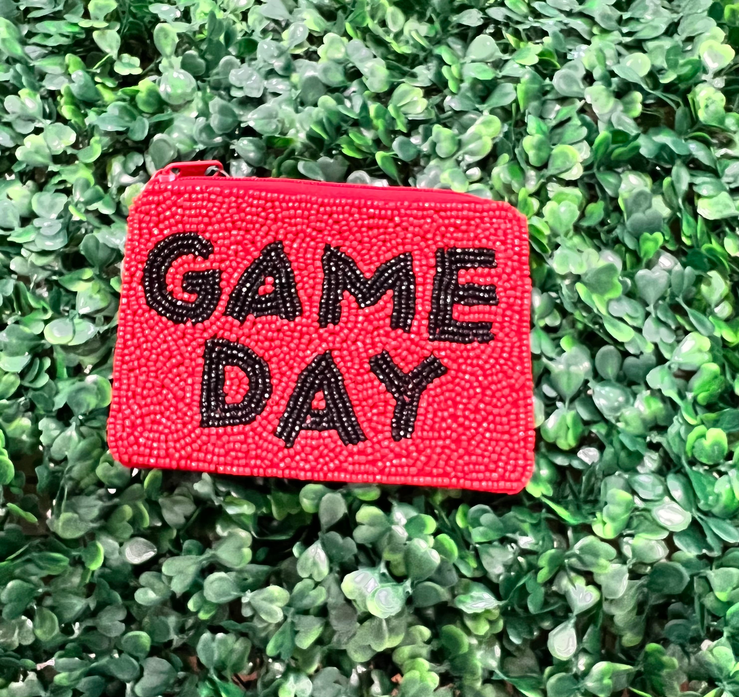 Gameday Seed Bead Coin Purse