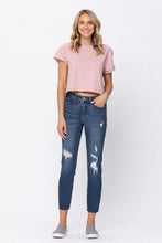 Load image into Gallery viewer, Judy Blue Mid Rose Vintage Cut Off Relaxed Fit Jeans
