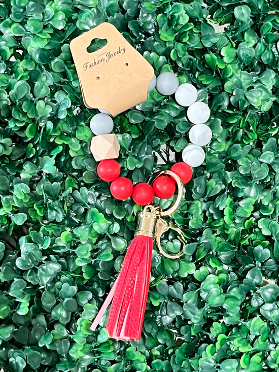 Silicone Beaded Key Rings