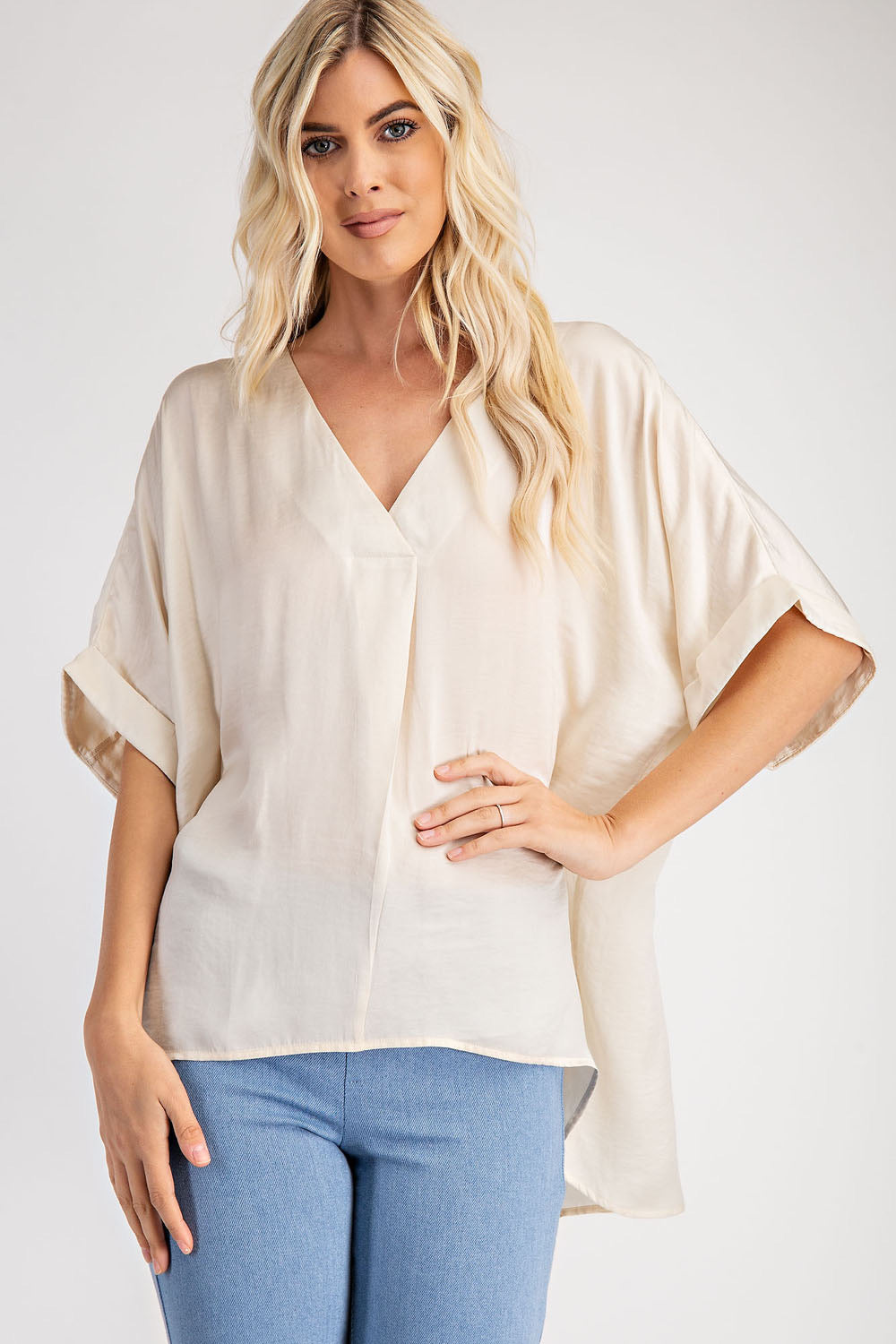 V-Neck High-Low Top *FINAL SALE*