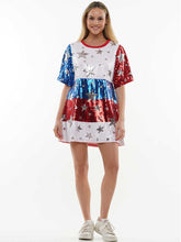 Load image into Gallery viewer, Americana Sequin Dress
