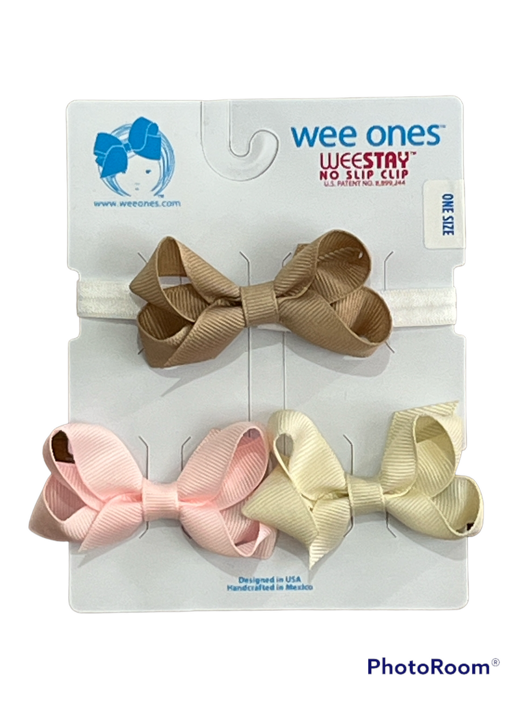3 Pk Tiny Wee One Bow With Band *FINAL SALE*