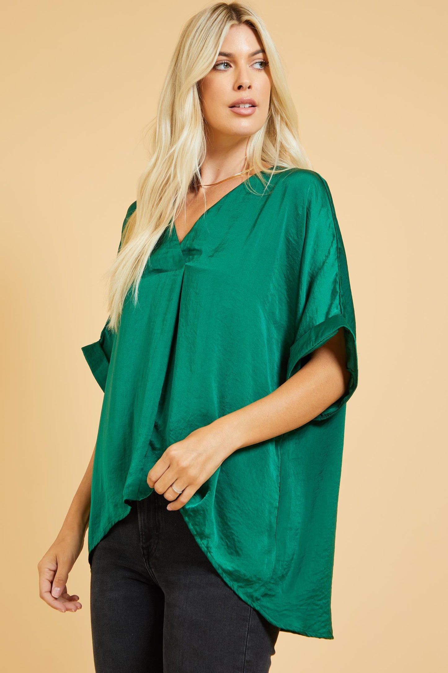 V-Neck High-Low Top *FINAL SALE*