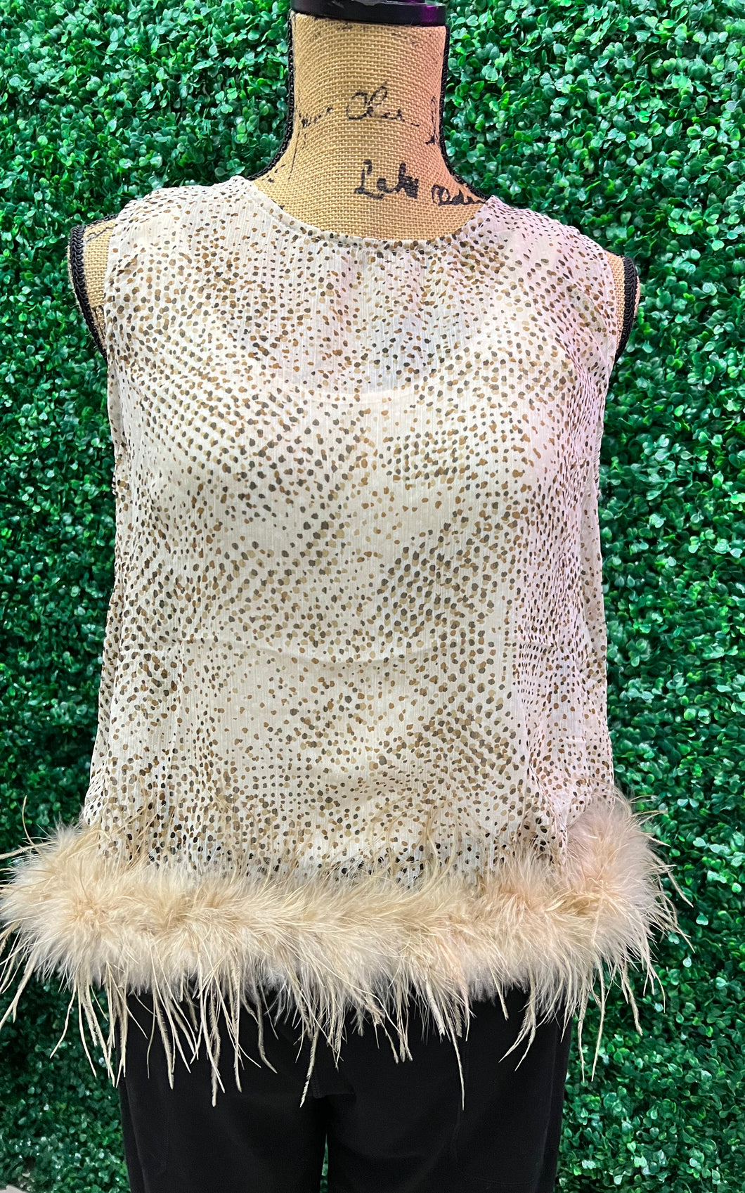 Coco Cream Feather Tank