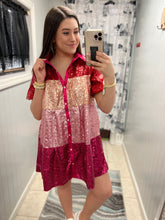 Load image into Gallery viewer, Suppose To Be Sequin Mini Dress
