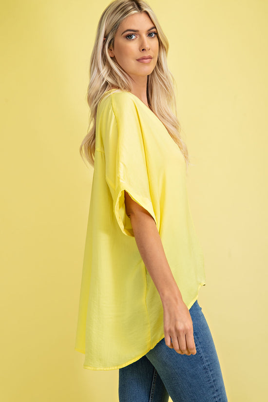 V-Neck High-Low Top *FINAL SALE*