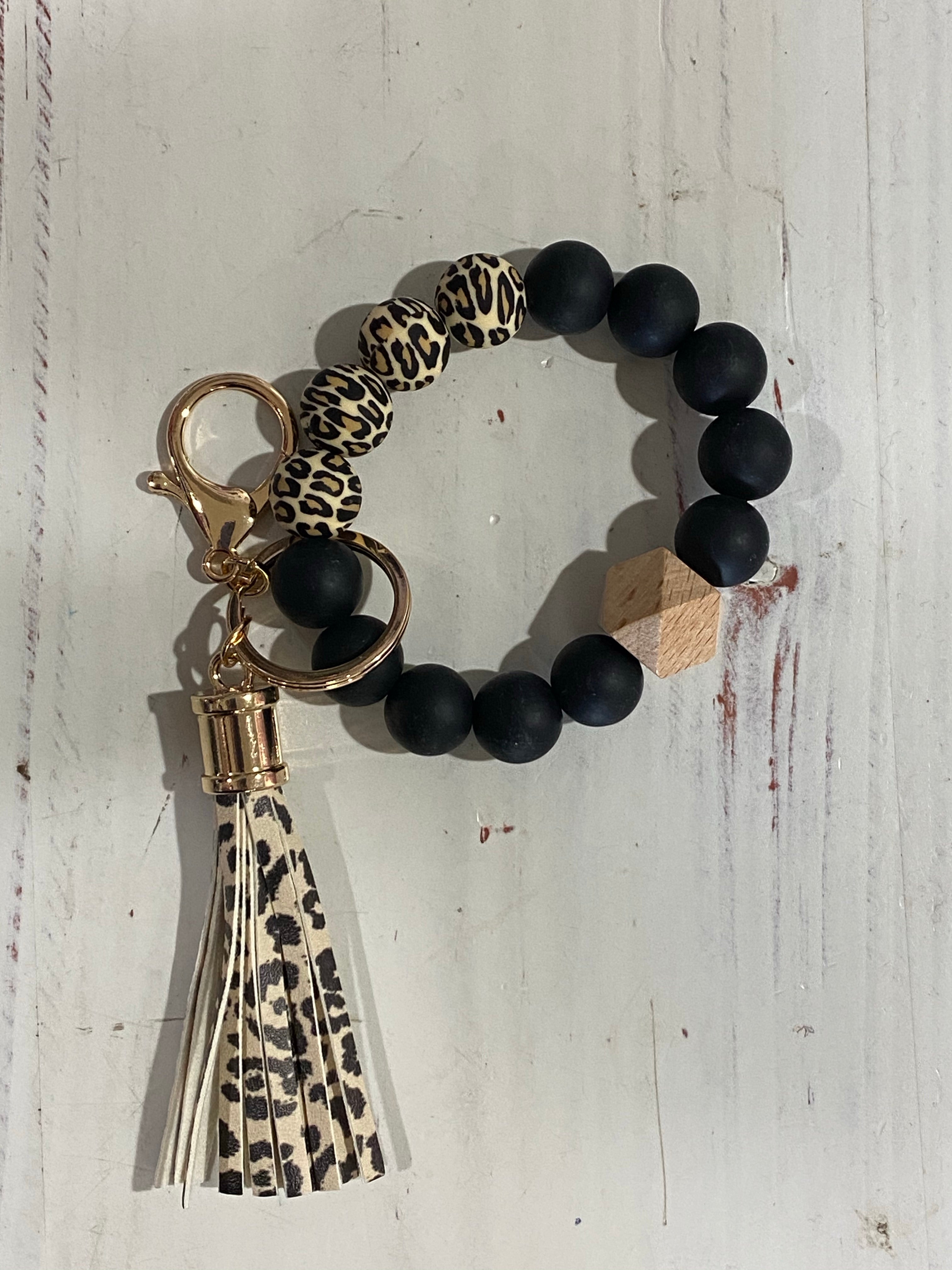 Rubber bead key chain