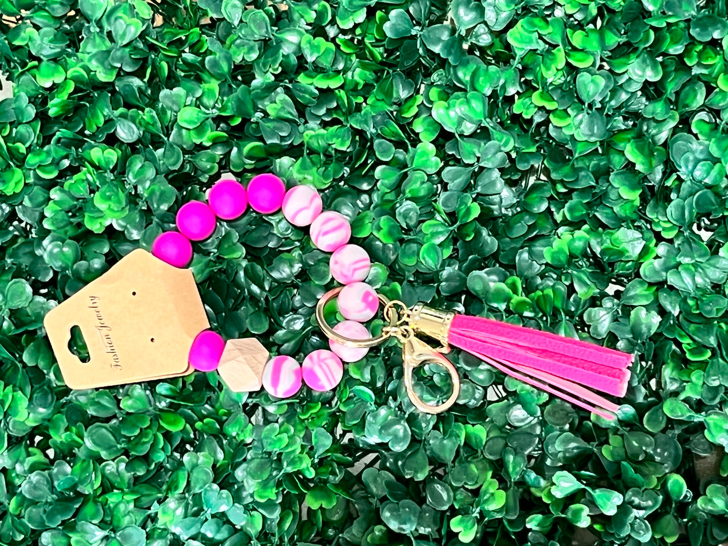 Silicone Beaded Key Rings