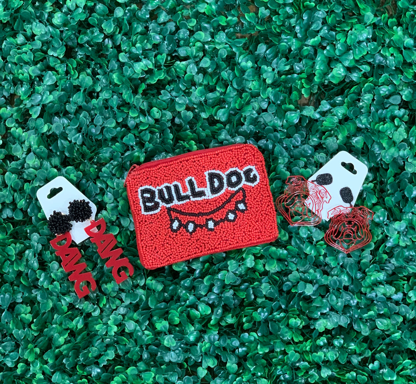 Gameday Seed Bead Coin Purse