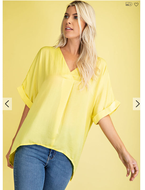 V-Neck High-Low Top *FINAL SALE*