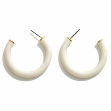 Load image into Gallery viewer, Enamel Hoop Earrings
