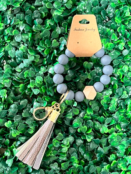 Silicone Beaded Key Rings