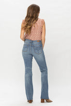 Load image into Gallery viewer, Judy Blue Mid Rise Raw Hem Bootcut Jean

