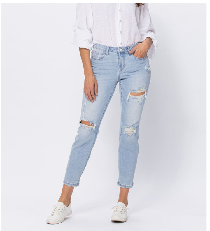 Judy Blue Super Light Destroyed Boyfriend *FINAL SALE*