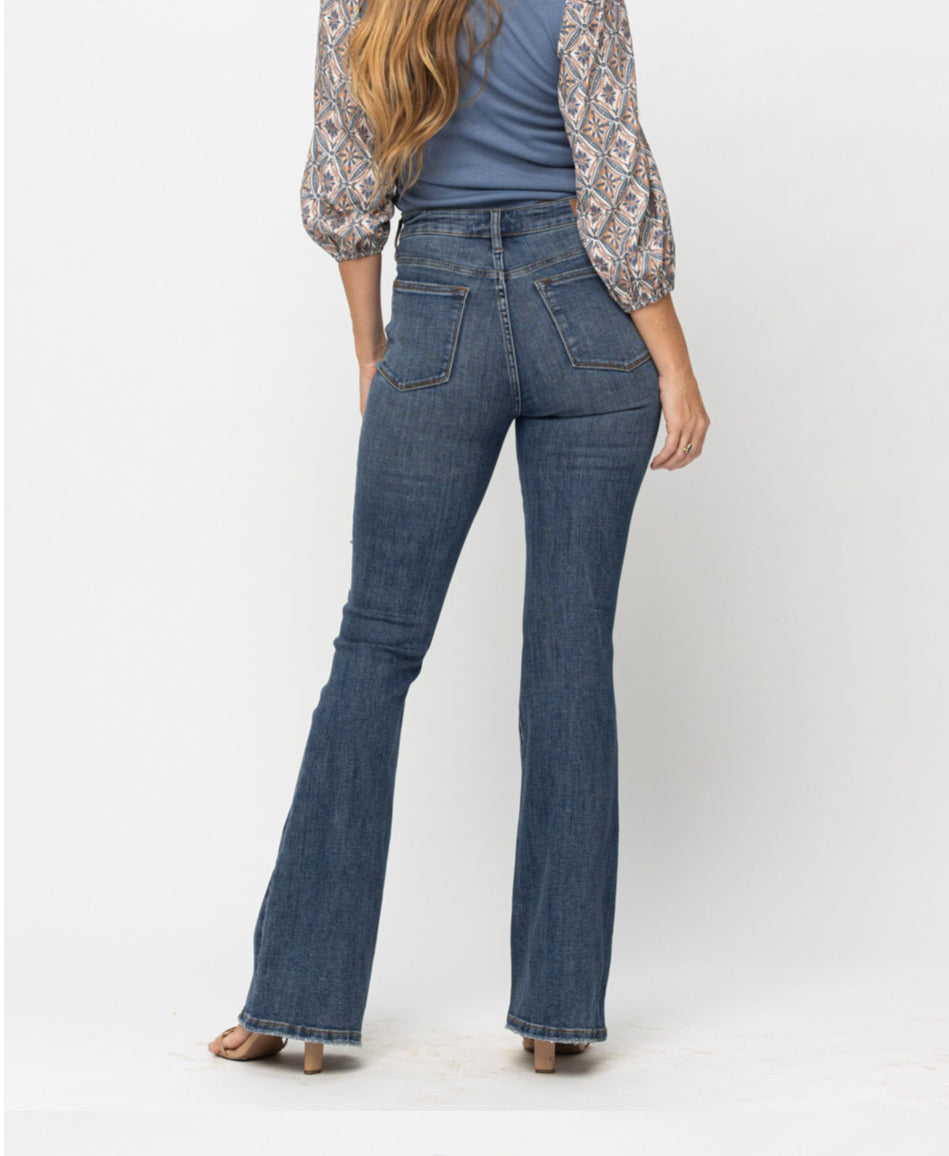 Judy Blue High Waist Destroyed Flare Tall Length *FINAL SALE*